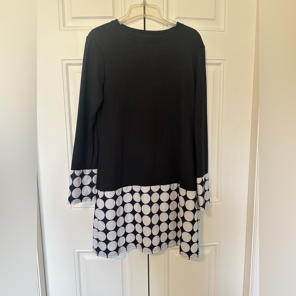 NWOT Mod drop waist dress, Size Large